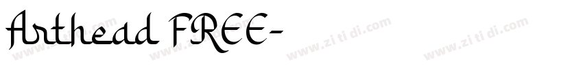 Arthead FREE字体转换